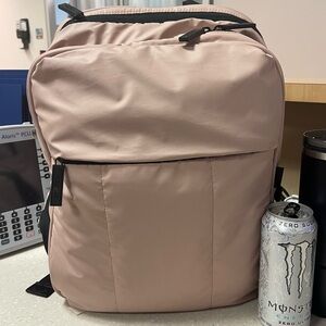 Calpak 15 inch Laptop Backpack in Rose Quartz